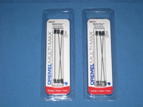 Dremel MM721 Multi-flex Spiral Cutting Blades - lot of 2 - New in Package