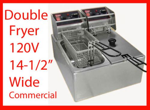 Cecilware el2x6 double commercial deep fryer (2x 6lb) for sale