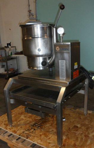 Heavy duty commercial grade ssteel &#034;groen&#034; 20q electric steam kettle 1ph for sale