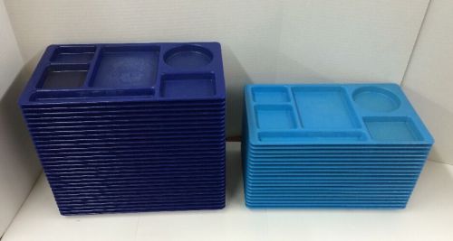 48 Cambro 915CW School Cafeteria Serving Lunch Tray Lot~More Available~All Blue