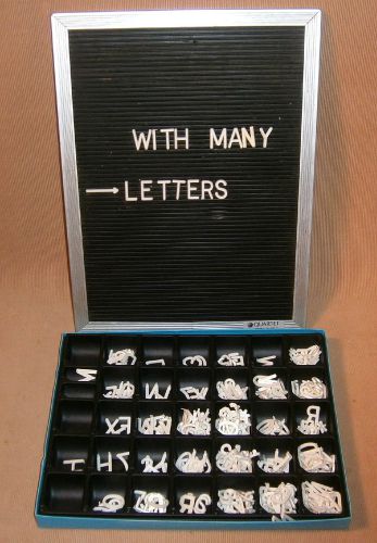 Aluminum Frame Quartet Letter Board Sign &amp; Extra Letters