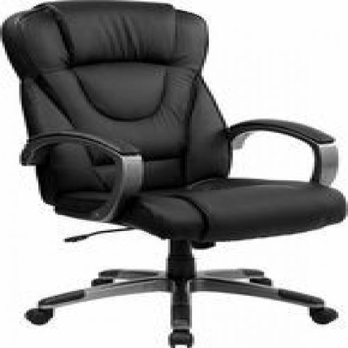 Flash furniture bt-9069-bk-gg high back black leather executive office chair for sale