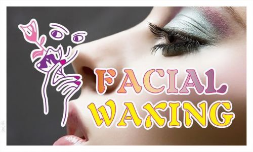 bb046 Facial Waxing Beauty Shop Banner Sign