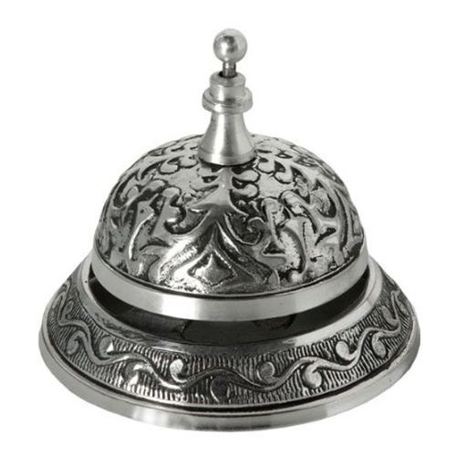 Desk bell antique silver call hotel reception hall lobby home accessory decor for sale