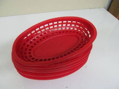Tablecraft 1074 red bread basket serving cafeteria food buffet tray lot 7 for sale
