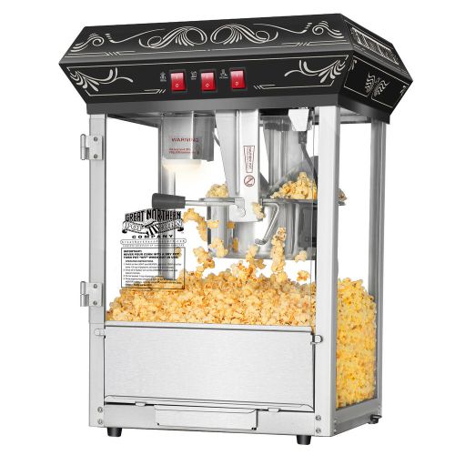 Great northern popcorn black good time popcorn popper machine, 8 ounce for sale