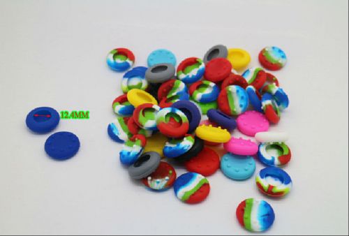 200x colors 12.4mm Joystick Thumbstick Silicone Cap for Playstation PS3 Xbox 360