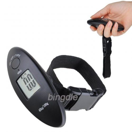Chic Digital Electronic Scale Hanging Scale Travel Luggage With jh Strap Black K