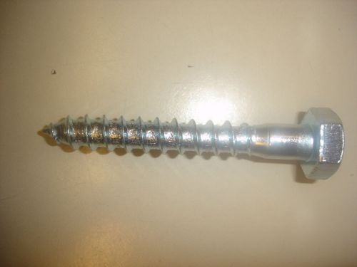 Lag screw zinc plated    3/8&#034; by 2 3/4&#034;  48 per box