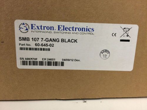 New Extron SMB 107 7-Gang Black - 60-645-02