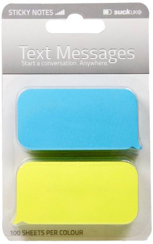 NEW SUCK UK Text Message Shaped Sticky Notes