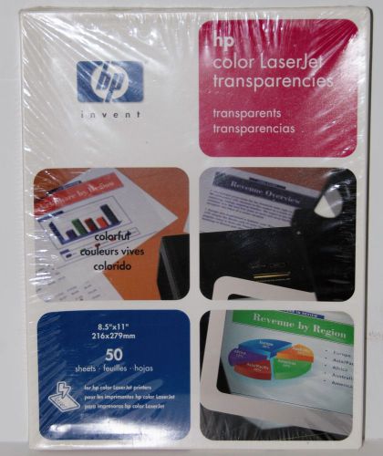 HP Color Laserjet Transparency Film C2934A 50 Sheets  8.5&#034; X 11&#034; SEALED IN BOX