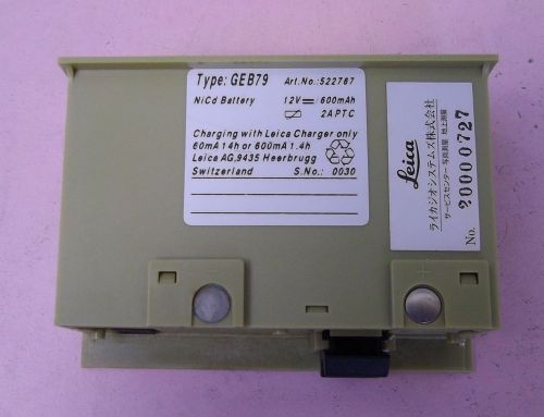 LEICA GEB79 USED BATTERY for Digital Level WILD