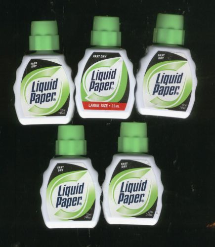 LOT OF 3 Paper Mate Liquid Paper Fast Dry White Correction Fluid 22ml BEST PRICE