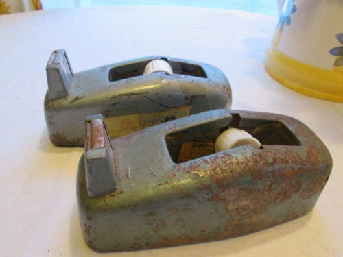 Vintage Industrial/Army/Military Scotch Tape Dispensers~ Lot of 2