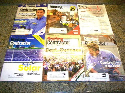 6 Roofing Contractor Magazines 9/09, 11/09, 01/10, 05/10, 10/10, 12/10