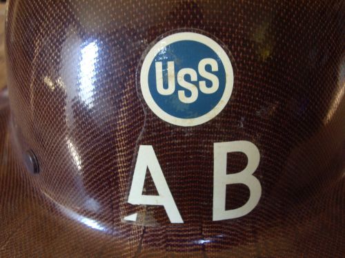 American bridge company full brim hard hat fiberglass united state steel msa for sale
