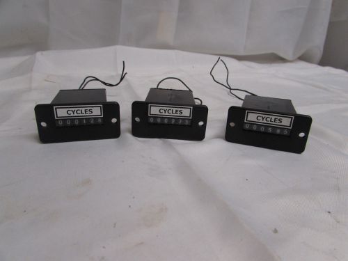 ENM CHICAGO P14B62A ELECTRONIC 6 DIGIT COUNTER 115VAC (LOT OF 3) ***NNB***