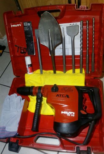Hilti te 70 atc , in excellent working condition ,  strong, free bits &amp; chisels- for sale