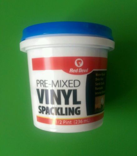 (new) red devil 0532 pre-mixed vinyl spackling 1/2 pint (236 ml) for sale