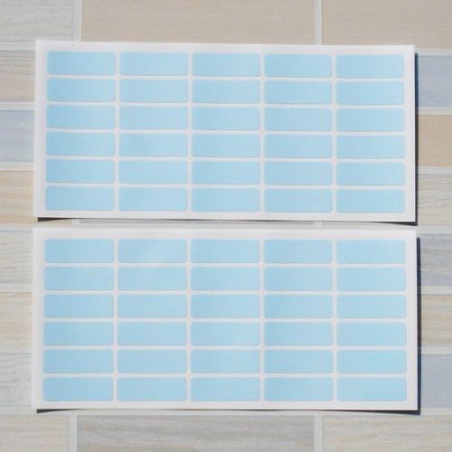 60 Pastel Blue Color Sticky Labels 13 x 38 mm Price Stickers Tags Self Adhesive
