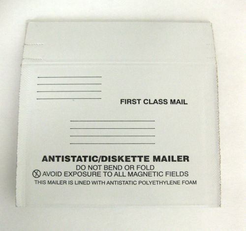 Antistatic/Diskette Mailer ~ Line w/Antistatic Polyethylene Foam (5) ~ 6&#034;X4.25&#034;