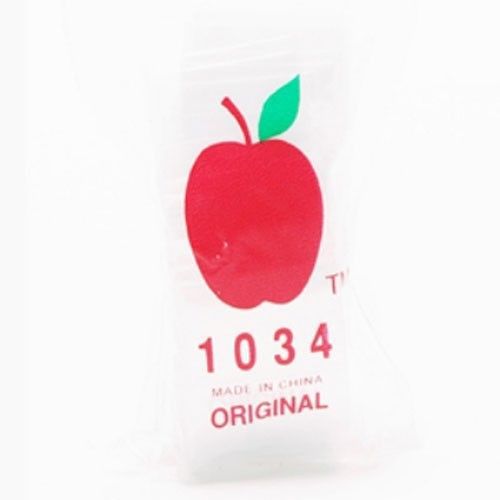 1000 ziplock bags apple tiny mini baggies zip lock storage jewelry bag 10 x 34 for sale