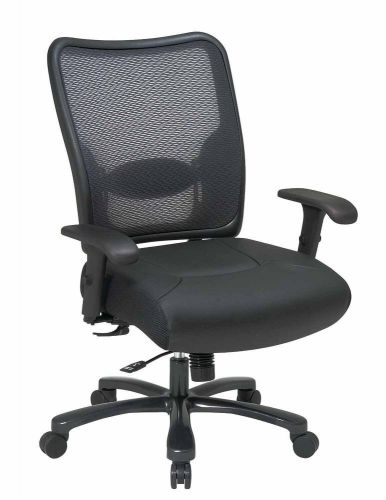 Double air grid back big &amp; tall executive chair with gunmetal finish base for sale