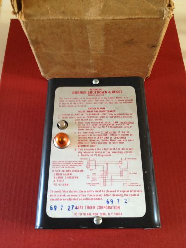 Heat-Timer VIS-U-ALARM Smoke Alarm  BURNER SHUTDOWN &amp; RESET Model SM-216A