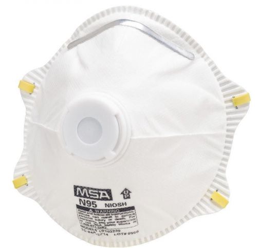 Safety Works LLC Dust Disposable Respirator with Exhalation Valve Set of 6