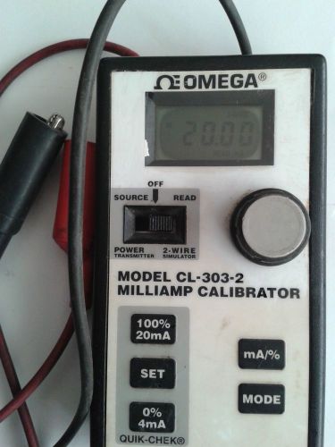 OMEGA CL-303-2 Portable Loop Simulators 4-20 mA Digital Display Source Generator