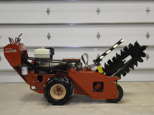 2010 Ditch Witch RT10 Walk Behind Trencher Skid Loader Controls Vermeer Low HRS!