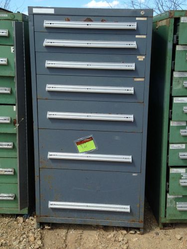 Stanley vidmar 7 grey drawer tool cabinet box storage machinist mechanic chest for sale