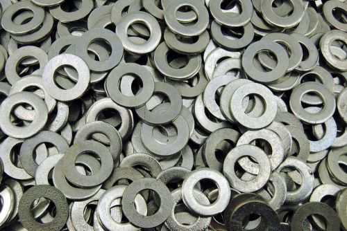 (750) 1/2&#034; sae flat washers - zinc plated for sale