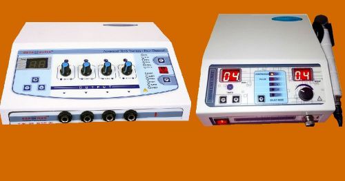 Physiotherapy electrical stimulator &amp; ultrasound therapy  electrotherapy 2 item for sale