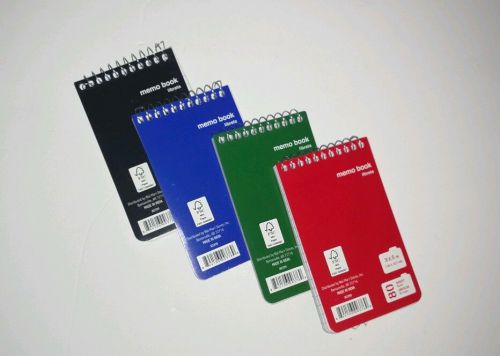 NEW 4 Pack Mini Memo Book Spiral Bound Positive Rating GLOBAL SHIPPING