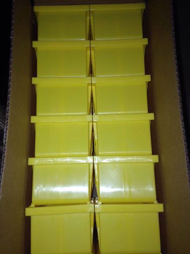 (24) x Plastic Bins Reloading Storage Organize Durham #21 Yellow 4&#034; x 5 &#034;x 3&#034;