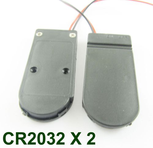 10x CR2032 X 2 Button Coin Cell Battery Holder Case Box on/off Switch Wire Lead