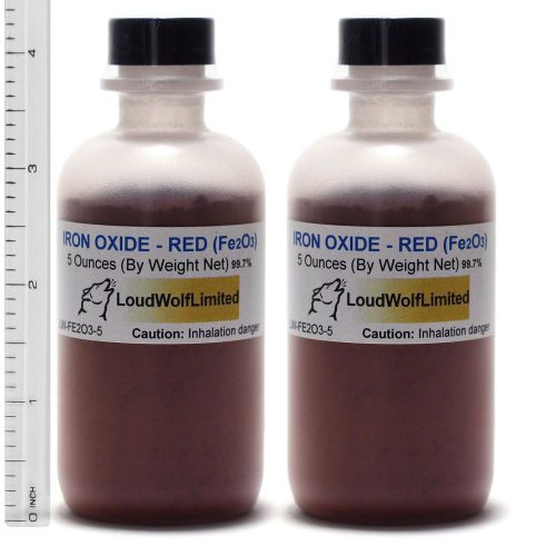 Iron oxide red  ultra-pure (99.7%)  fine powder  10 oz  ships fast from usa for sale