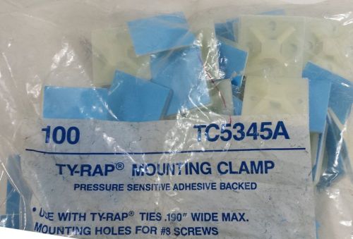 T&amp;B TC5345A #8 X .190 TIE TY-RAP ADHESIVE MOUNTING CLAMP   BAG/100