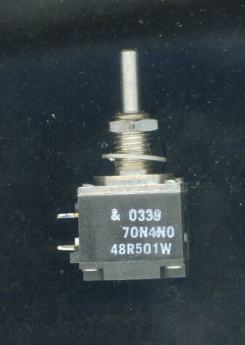 Clarostat Mod Potentiometer Series 70 N4N0 48R501 W-500-OHM. 2pcs/bag. Mex 2003