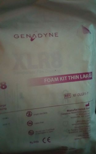Genadyne large foam kit xlr8 + transparent film dressing large 30 kits for sale