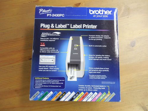 PT-2430PC plug and label label printer