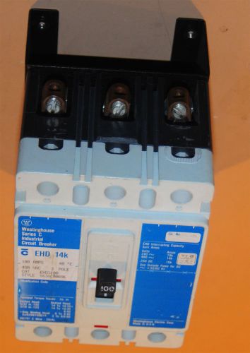 Applied Materials AMAT Circuit Breaker 100Amp Wesinghouse with Bracket