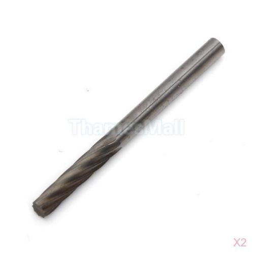 2x Cylindrical Tungsten Carbide Rotary Burr Single Cut 3mm Head Diameter #05419