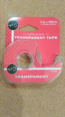 Transparent tape half inch wide by 1000 inches