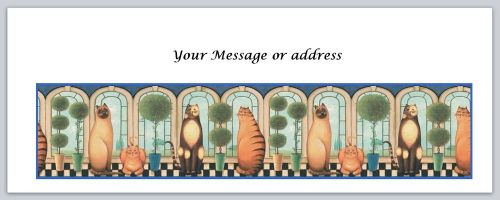 30 Personalized Return Address Labels Cats Buy 3 get 1 free (ct236)