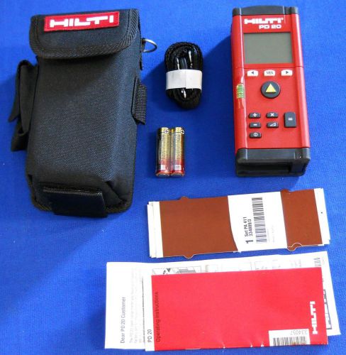 Hilti PD20 range meter with math functions, up to 300 feet.