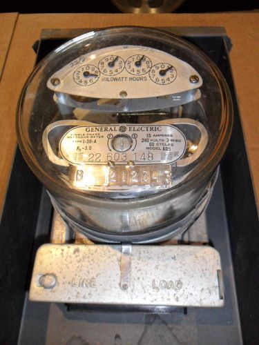 Vintage general electric meter and enclosure for sale