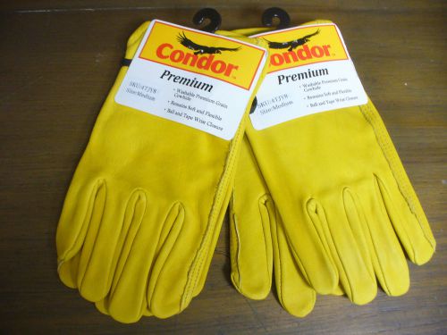 2 pair condor brand ball&amp;strap cowhide gloves-reduced!. for sale